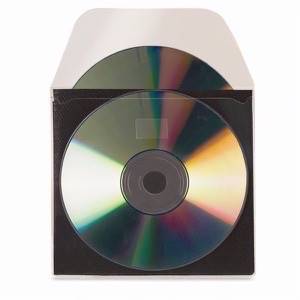 Bolsillos adhesivos 2 CD con separador - 10 uds.